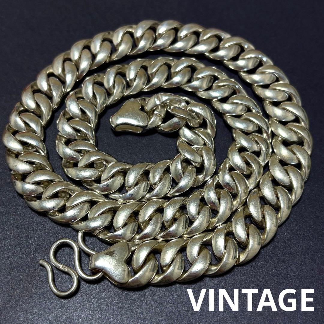 US輸入　ヴィンテージ喜平ネックレス　ウォレットチェーン　925刻印あり　人気