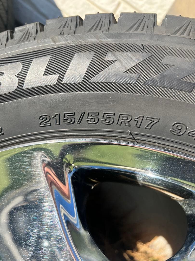 538様30セルシオ 純正オプション メッキホイール215/55R17