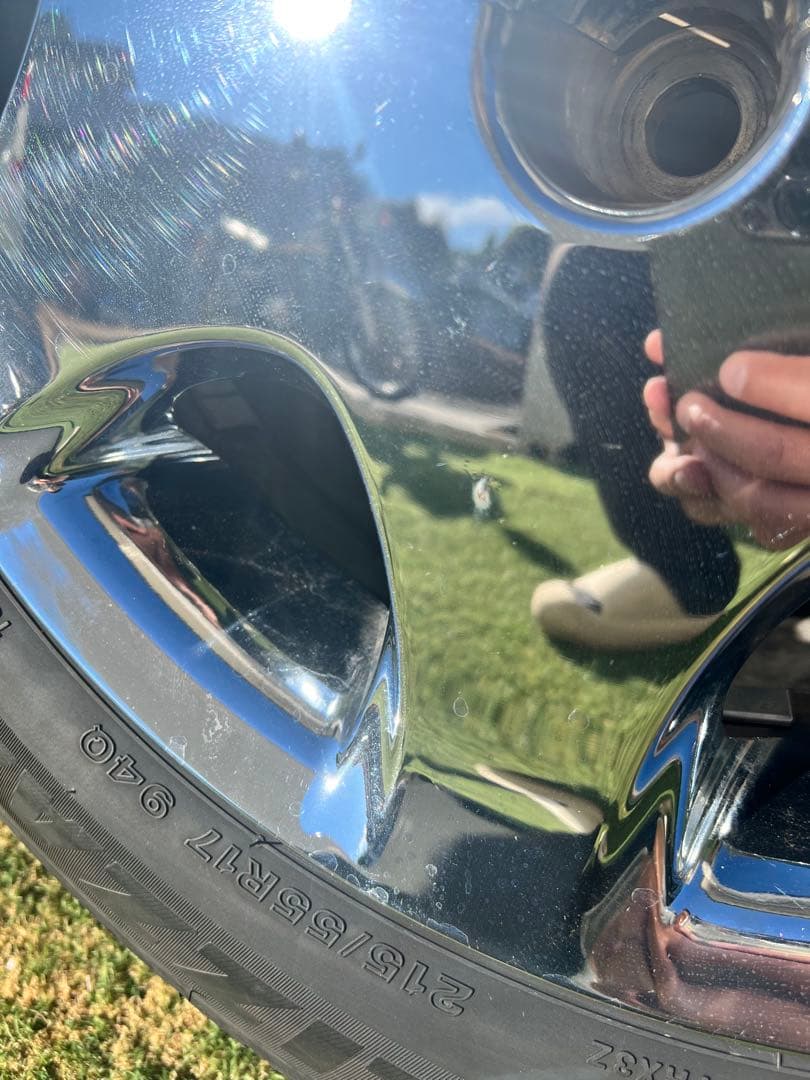 538様30セルシオ 純正オプション メッキホイール215/55R17