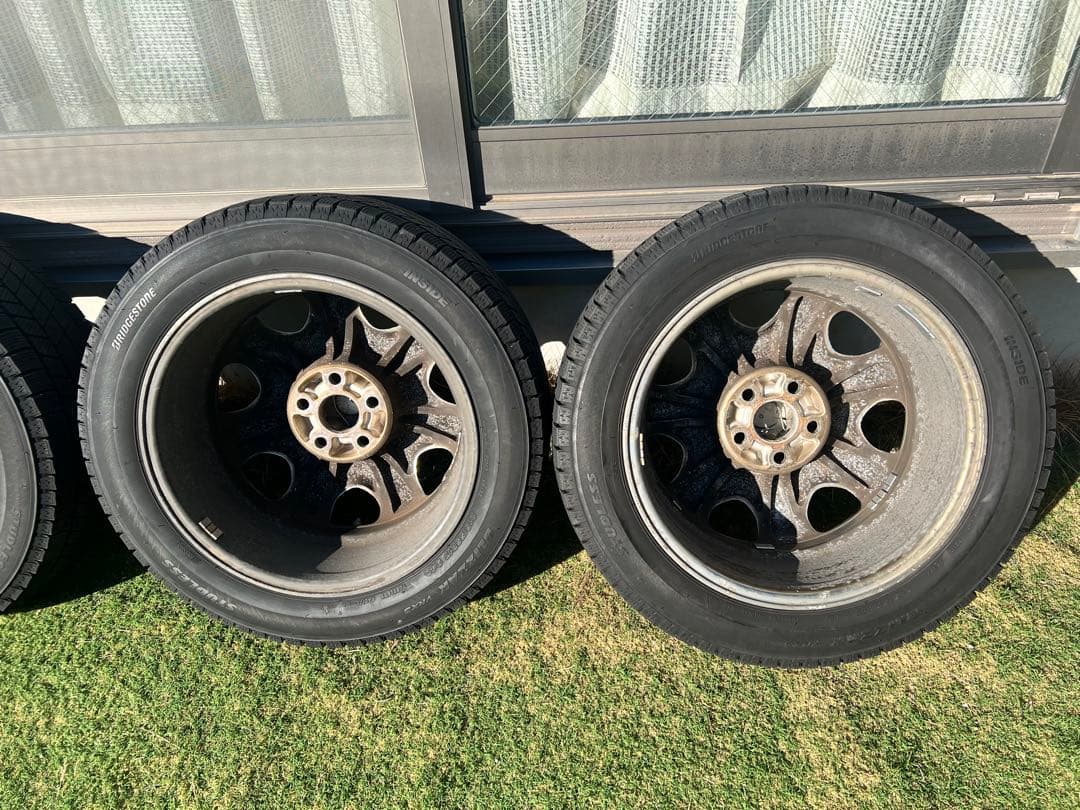 538様30セルシオ 純正オプション メッキホイール215/55R17