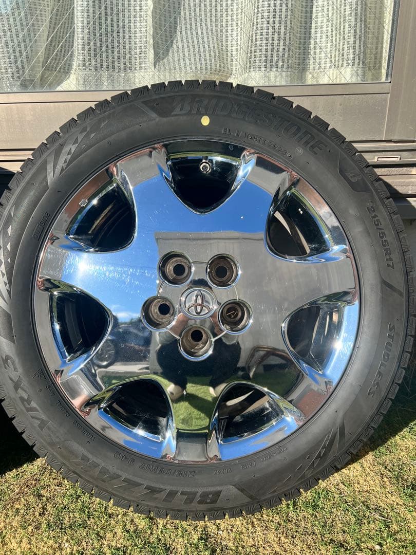 538様30セルシオ 純正オプション メッキホイール215/55R17