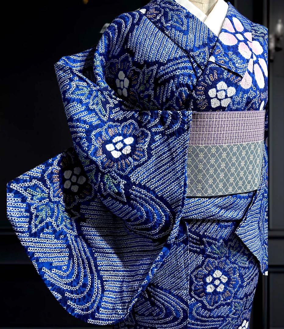 未使用✨美品❣️有松鳴海絞り浴衣