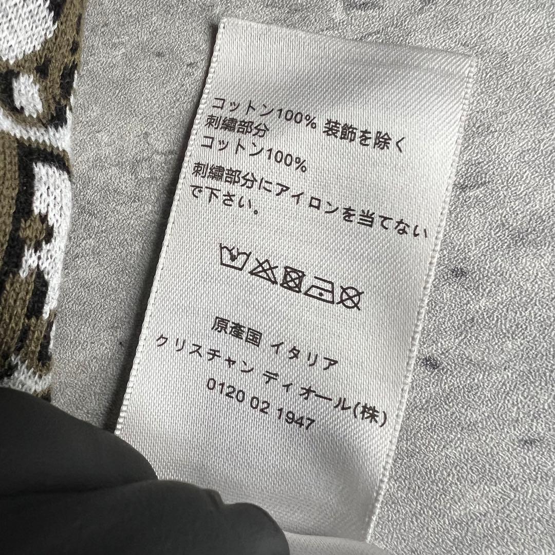 Dior　ディオール　オブリーク　コットン　ジャカード　ポロシャツ　極美品　L