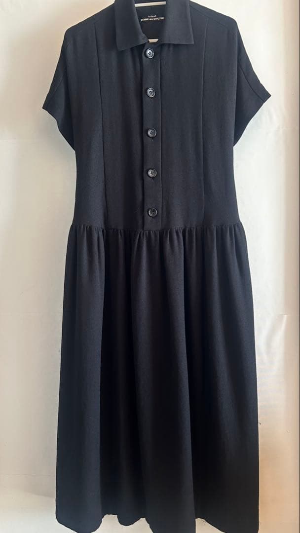 tricot comme des garcons 半袖ワンピース 黒