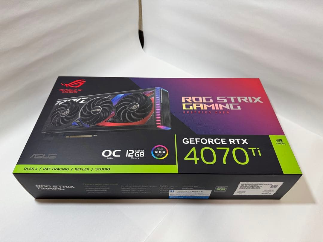 【GPU】ASUS ROG RTX 4070 Ti 12G【中古】