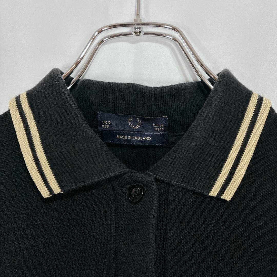 FRED PERRY ポロシャツ G12 英国製 M ユニセックス ブラック