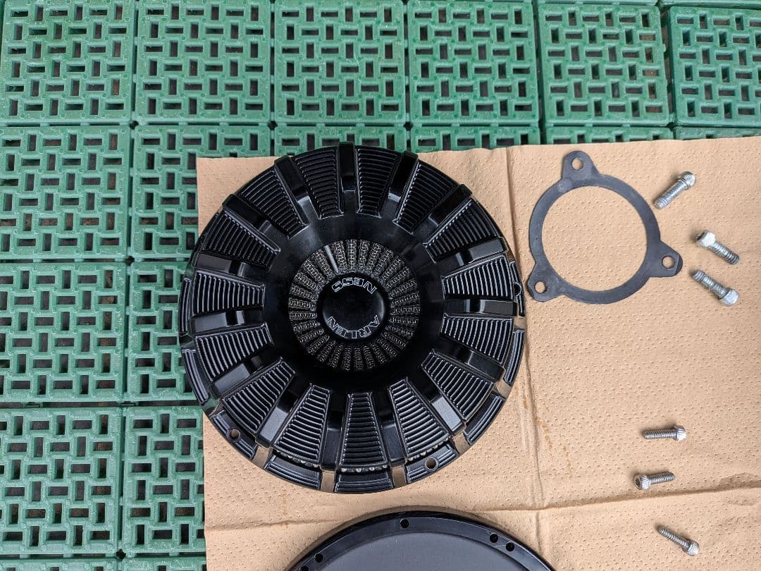 Arlen Ness エアクリーナー　ブラック15spoke　ハーレーツインカム