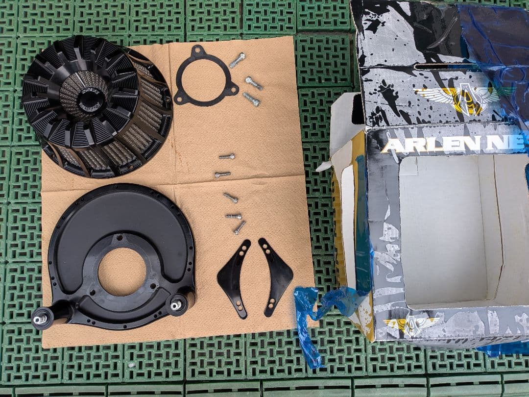 Arlen Ness エアクリーナー　ブラック15spoke　ハーレーツインカム