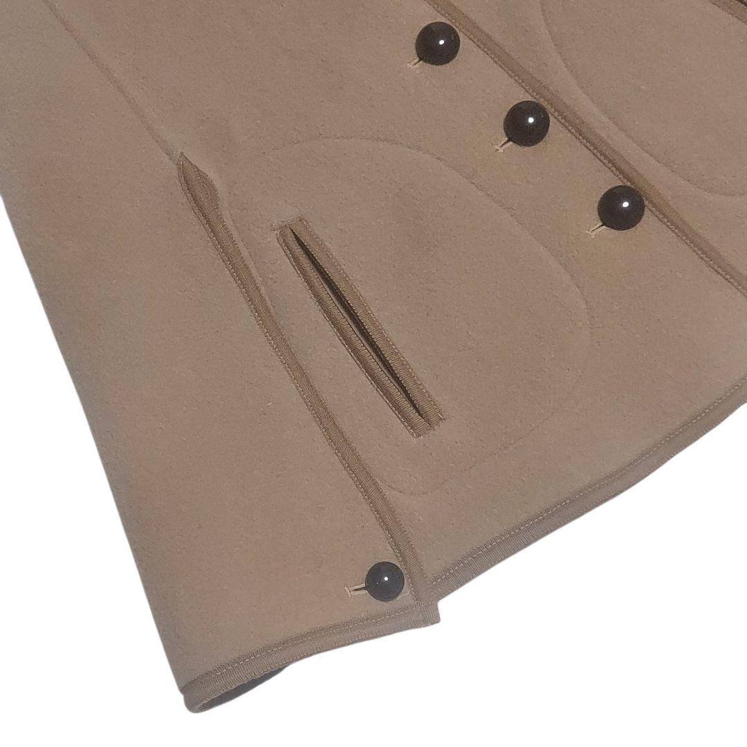 美品✨マッキントッシュ ポンチョ ケープ キャメル 34　黒ボタン