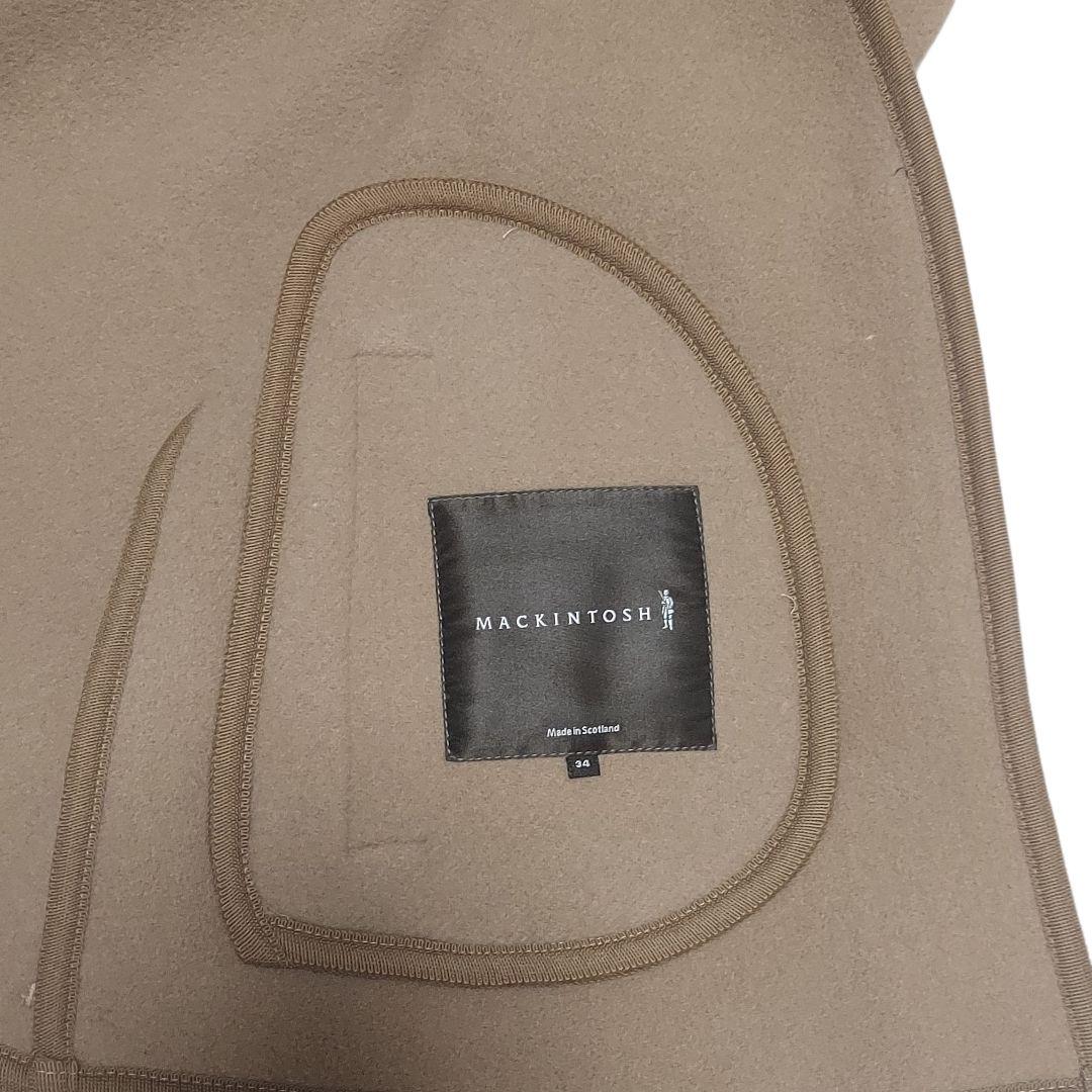 美品✨マッキントッシュ ポンチョ ケープ キャメル 34　黒ボタン