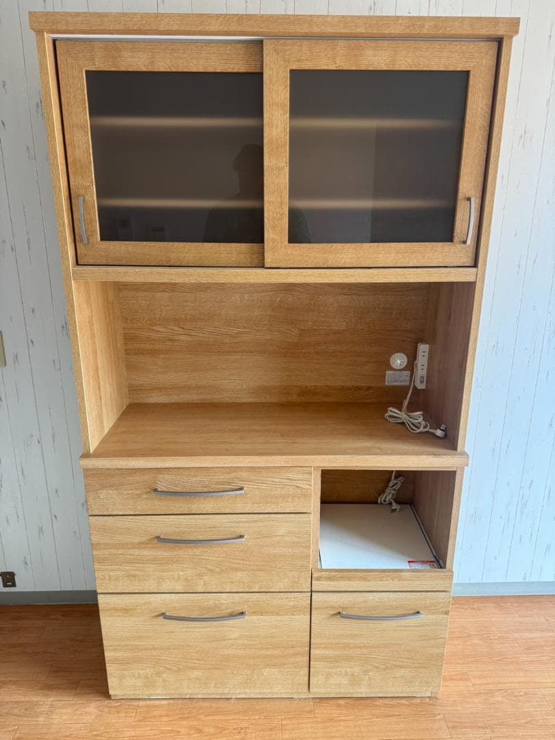 ニトリ 食器棚 コパン100KB-LBR2 美品 送料込