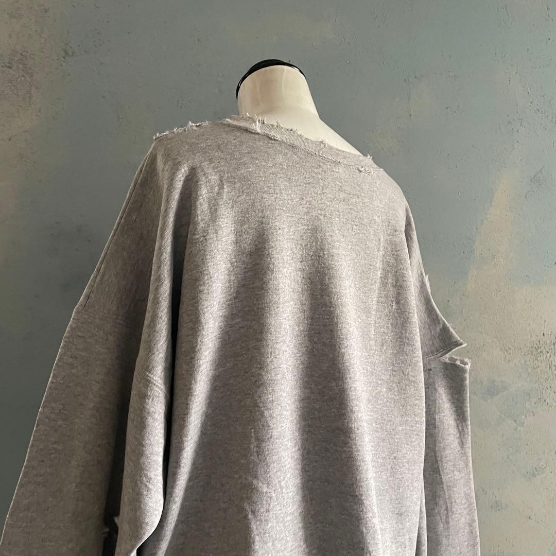 grunge is dead“ペイント“杢”XXL“boro sweat