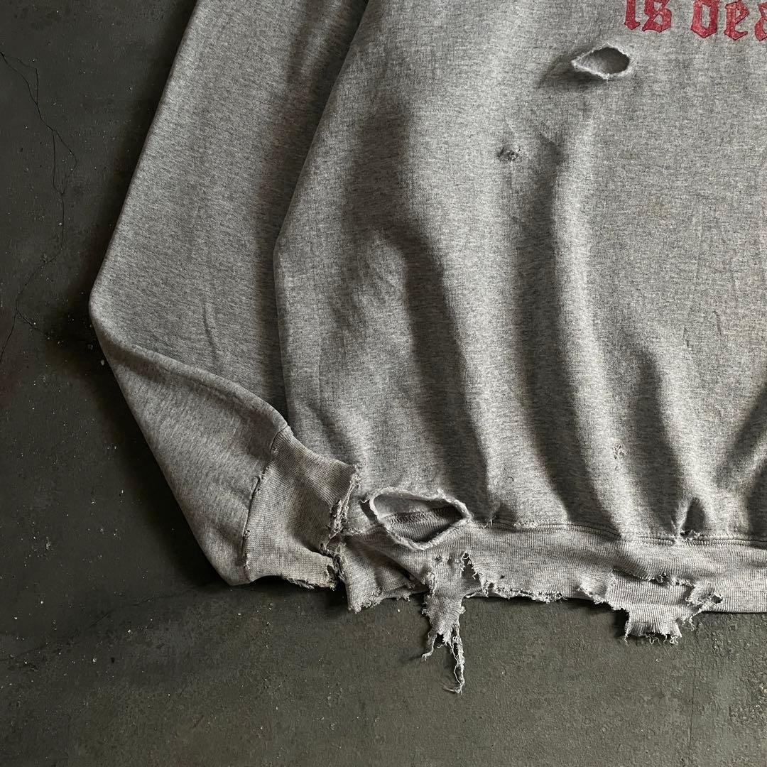 grunge is dead“ペイント“杢”XXL“boro sweat