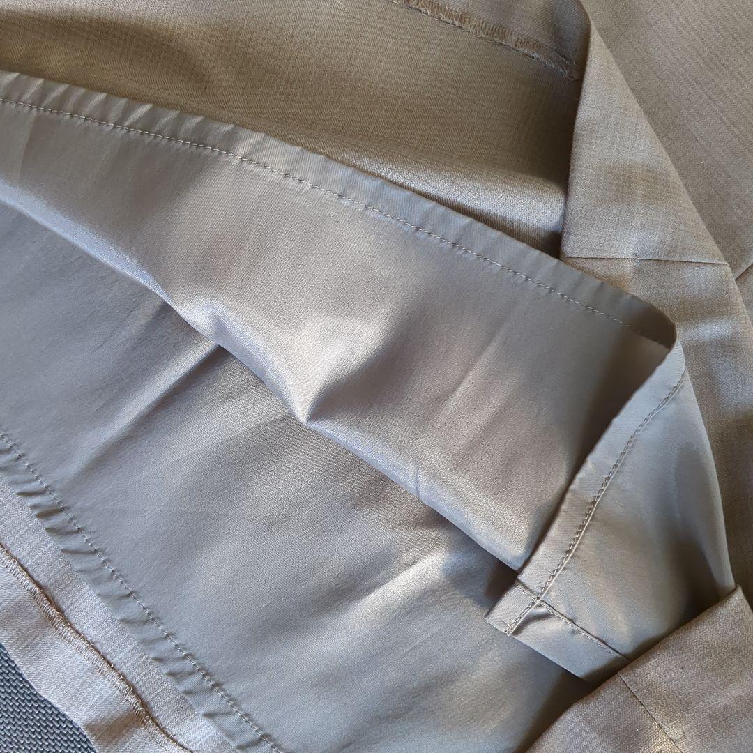 【新品】ニューヨーカー 大きめサイズ スカートスーツ ウール シルク素材