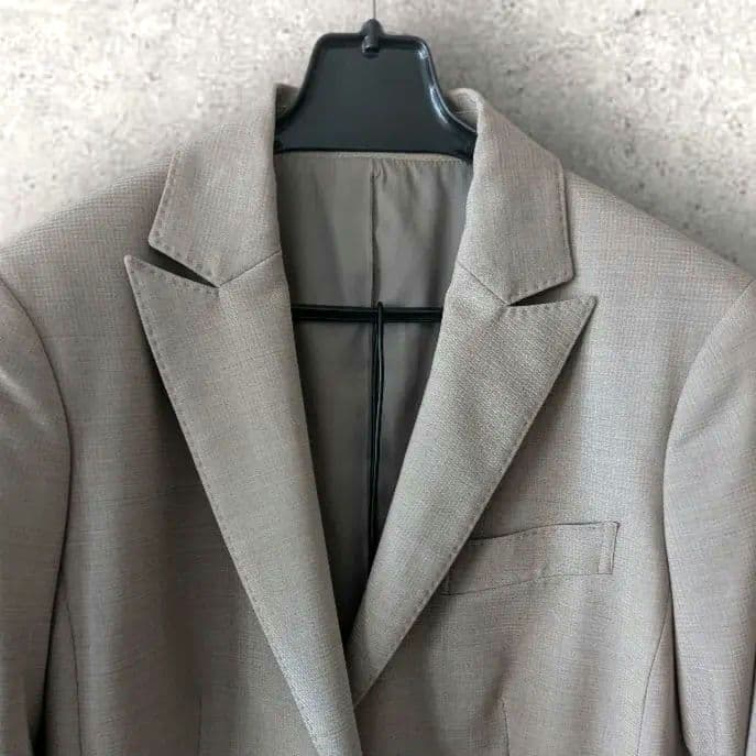 【新品】ニューヨーカー 大きめサイズ スカートスーツ ウール シルク素材