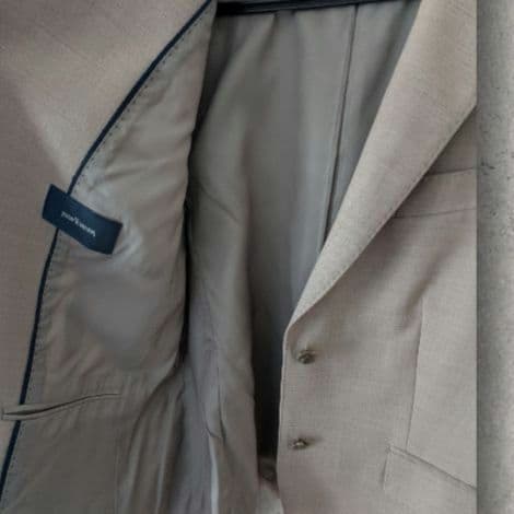 【新品】ニューヨーカー 大きめサイズ スカートスーツ ウール シルク素材