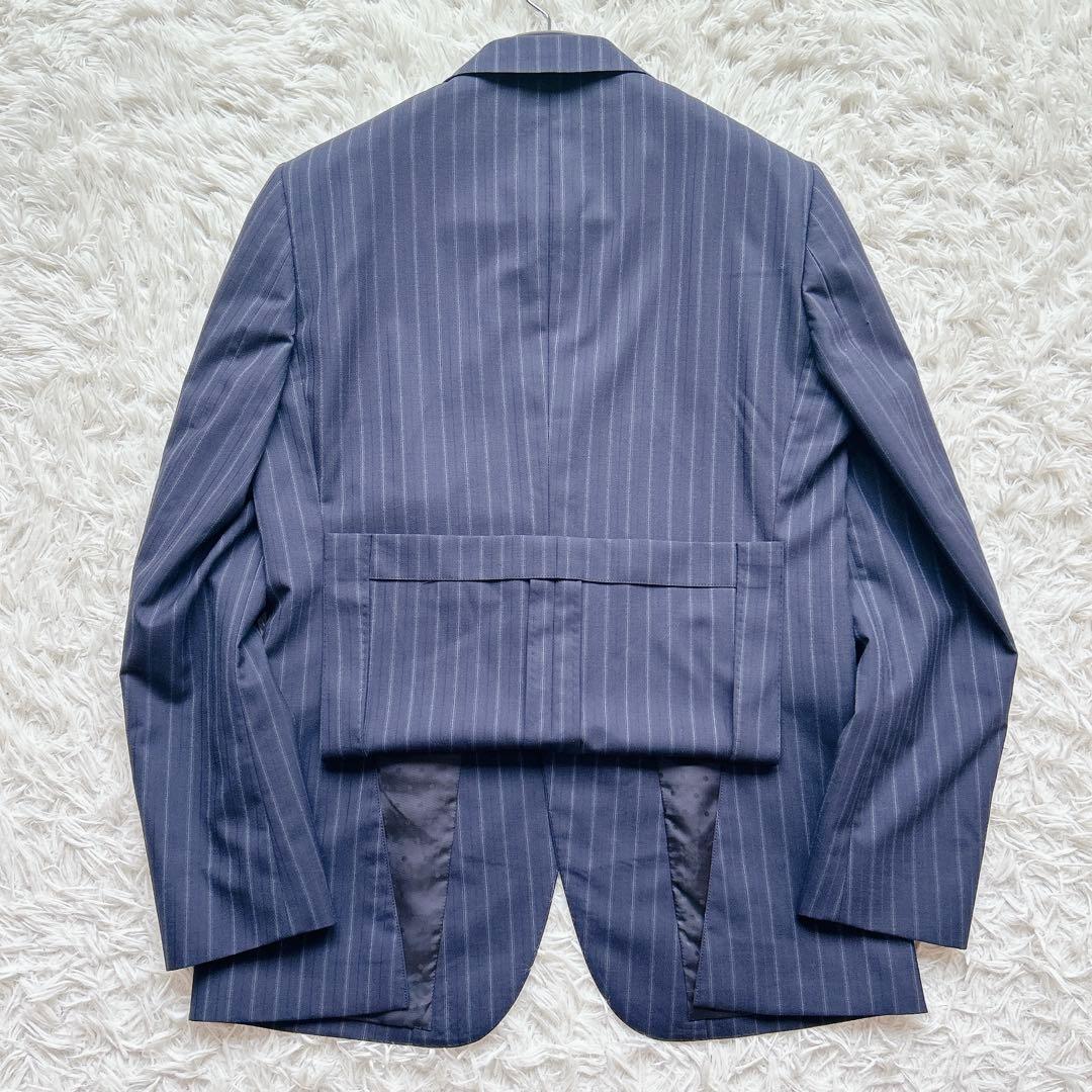 美品 ポールスミス 現行 ゼニア スーツ セットアップ ストライプ L メンズ