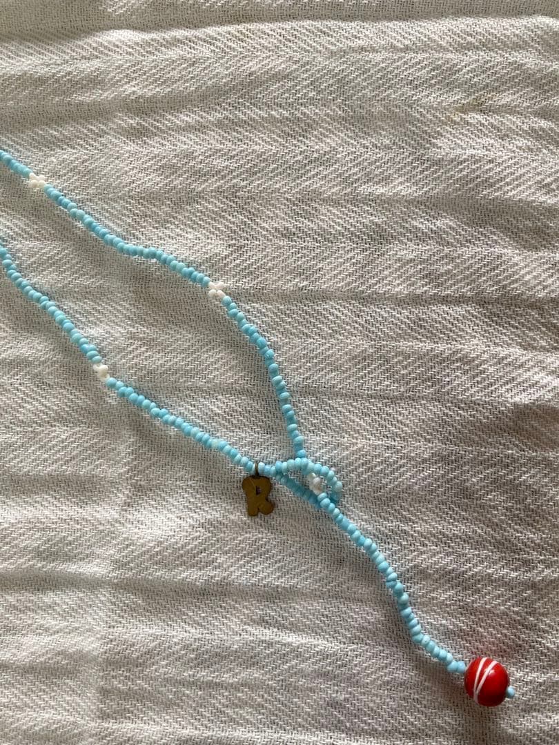 ◉45Rアンティークビーズフラワーネックレス◉