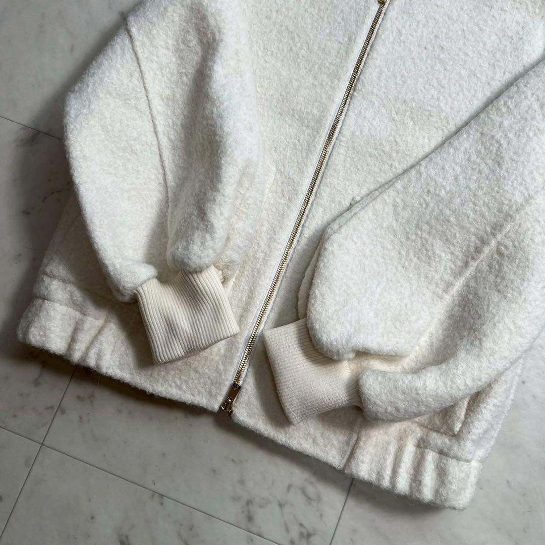 定価10万 ANAYI 24AW アルパカリバーパフブルゾン オフホワイト 36