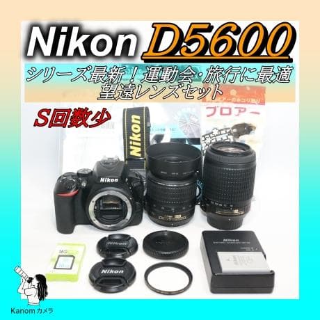 11/1まで美品⭐S回数少シリーズ最新！望遠レンズキット⭐️Nikon D5600