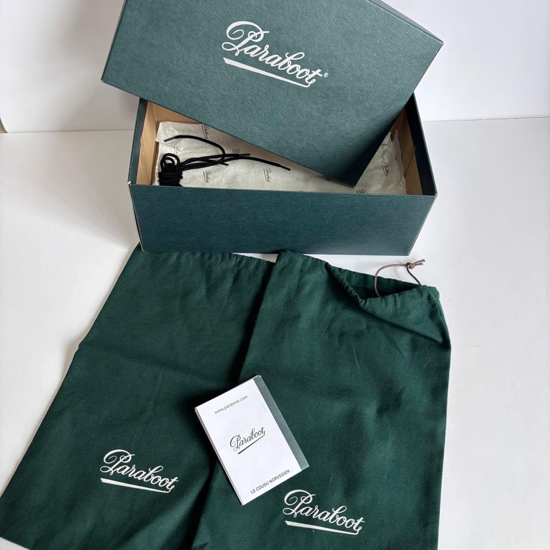 【新品同様】パラブーツ シメイ EBONY レザーシューズ 8 フランス製 箱付