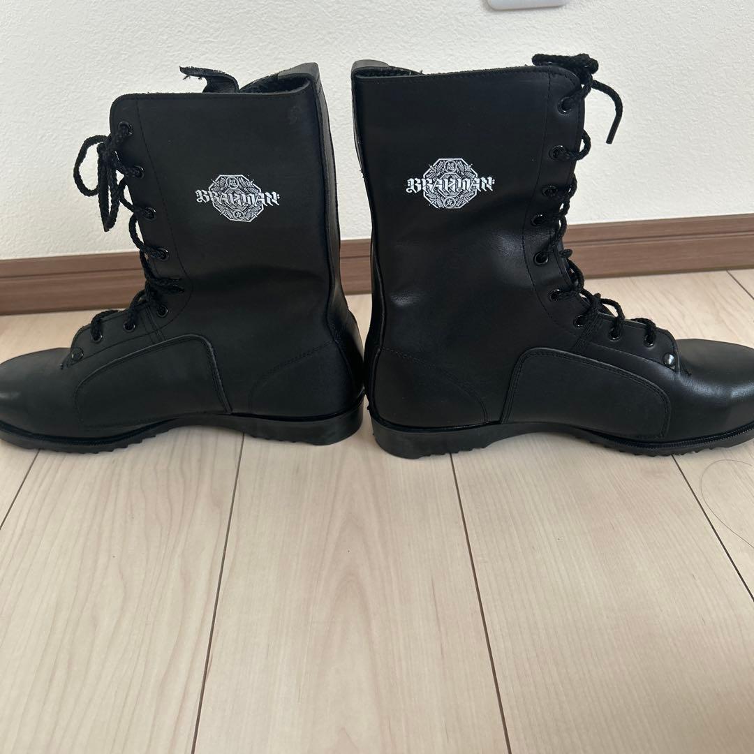 BRAHMAN ミドリ安全　ブラック安全靴 ジッパー付き