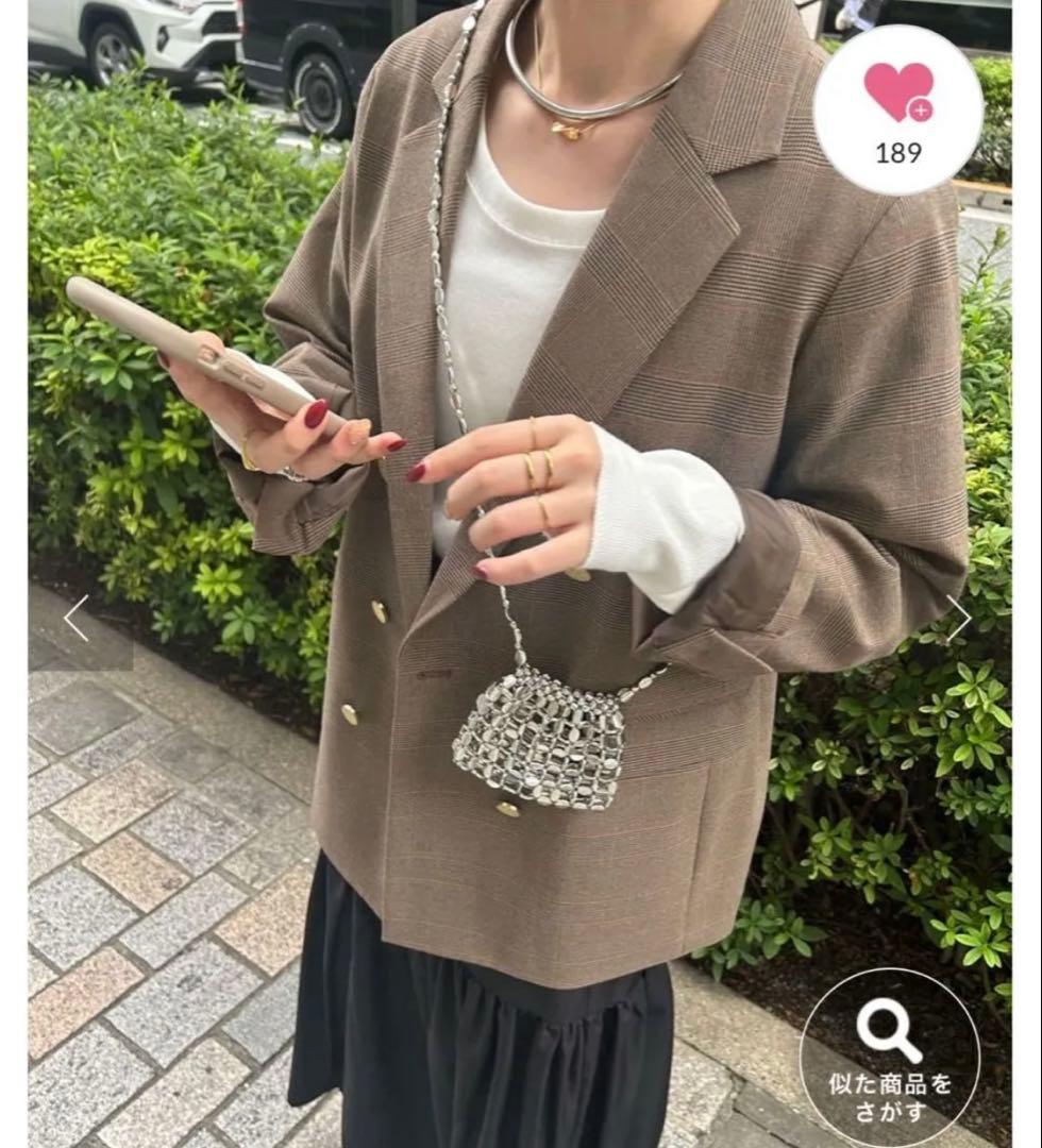 チェックダブルジャケット　シーナリー shenery 38