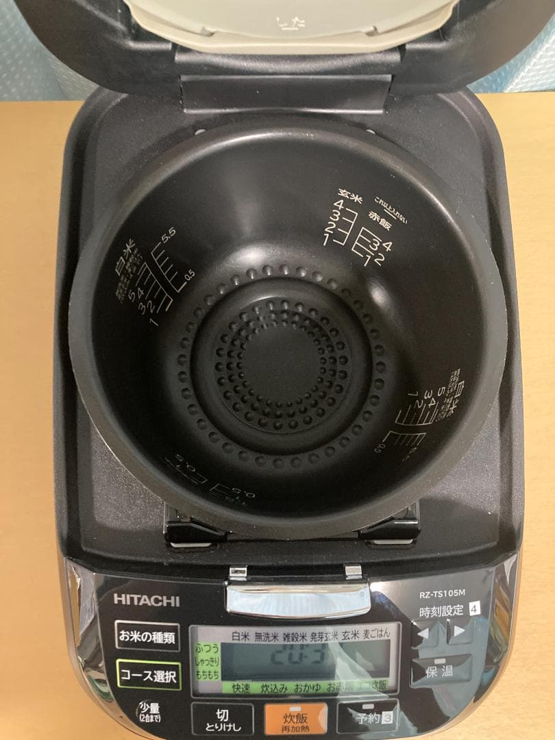 ★美品★22年製5.5合 日立 圧力&スチーム ふっくら御膳 RZ-TS105M