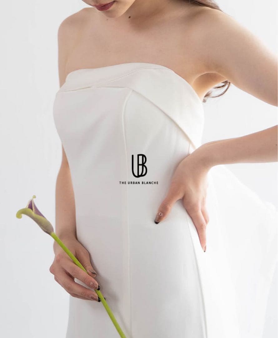 ベール付THE URBAN BLANCHE ウェディングドレス ソフトマーメイド