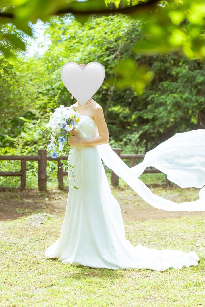 ベール付THE URBAN BLANCHE ウェディングドレス ソフトマーメイド