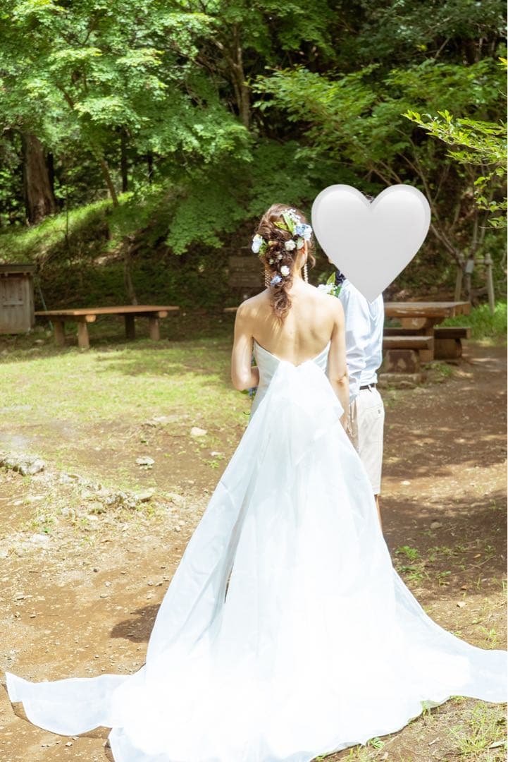 ベール付THE URBAN BLANCHE ウェディングドレス ソフトマーメイド