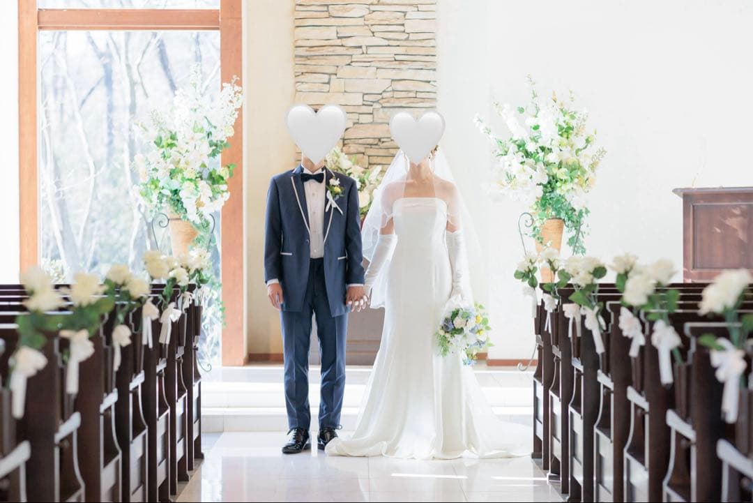 ベール付THE URBAN BLANCHE ウェディングドレス ソフトマーメイド