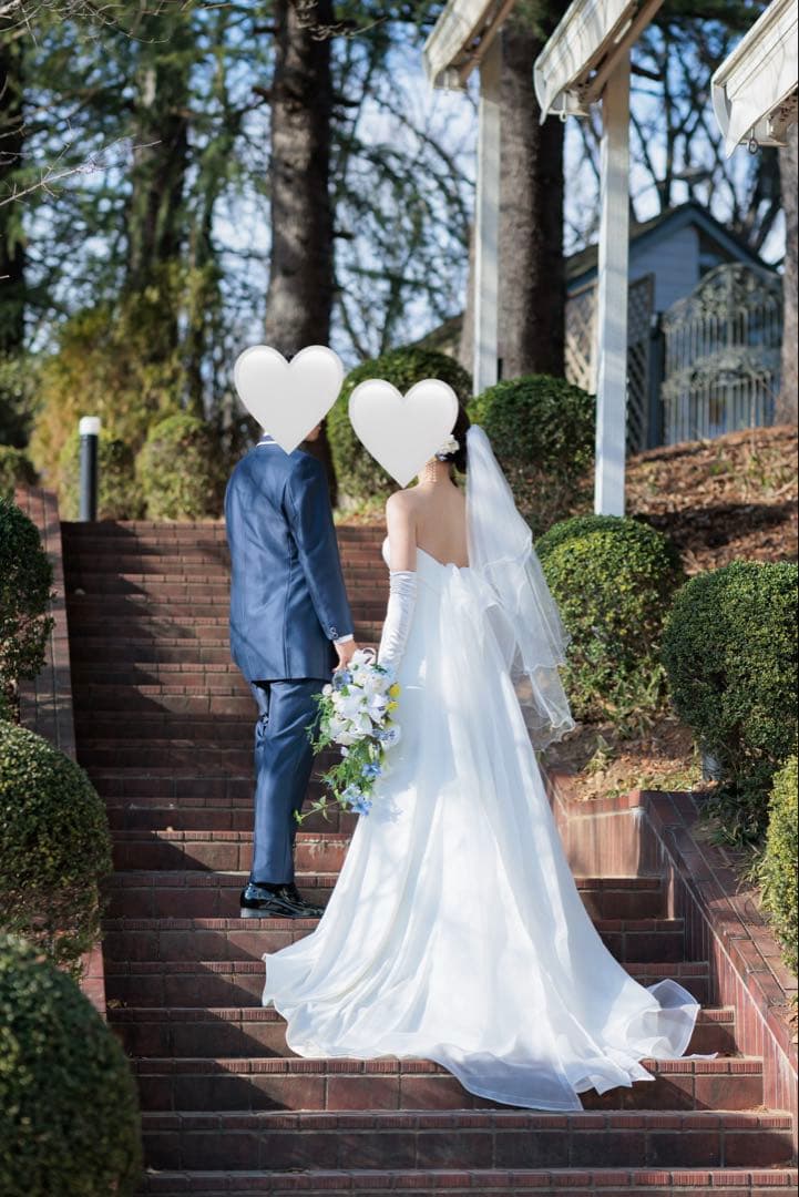 ベール付THE URBAN BLANCHE ウェディングドレス ソフトマーメイド