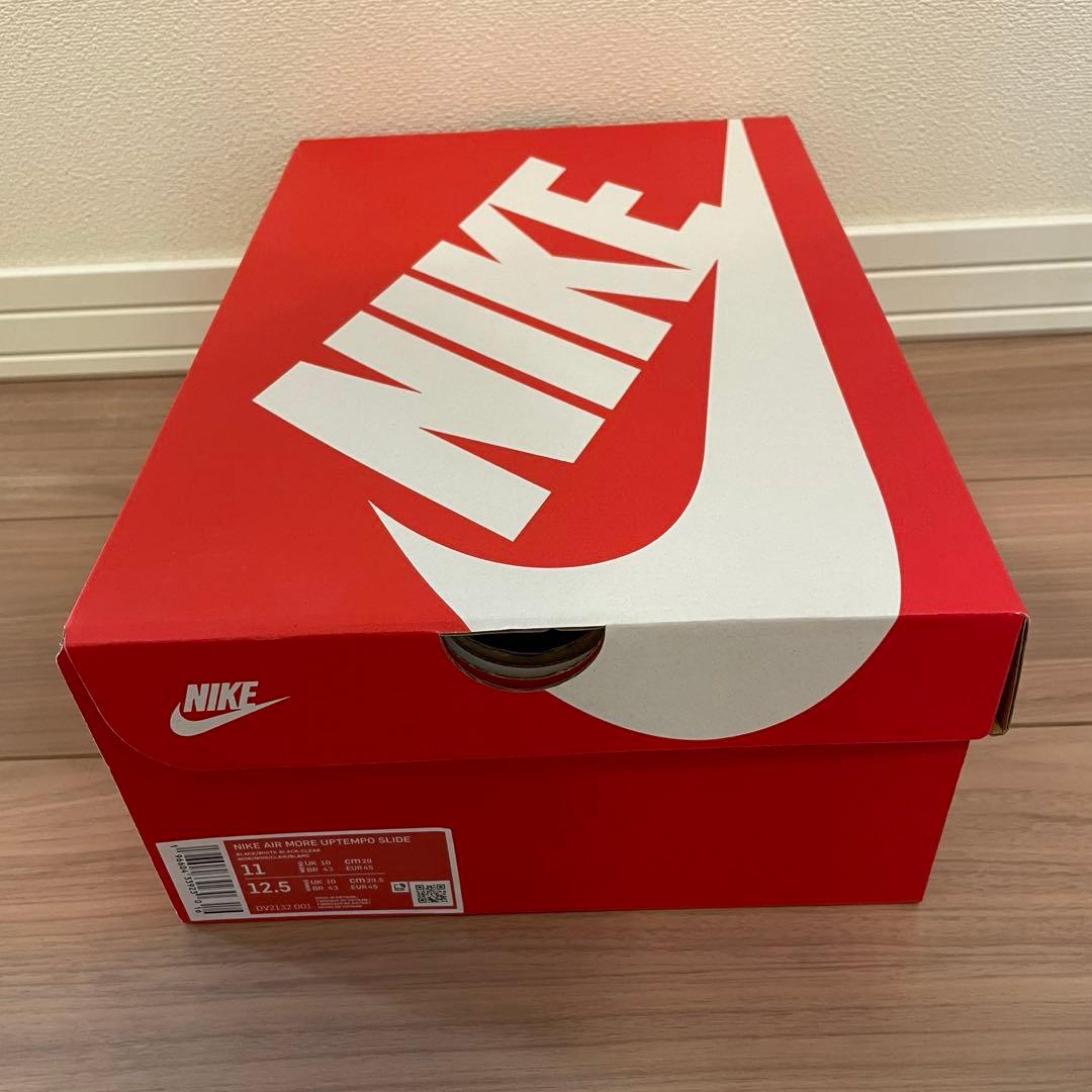 靴 29cm Nike Air More Uptempo Slide \"Black\"