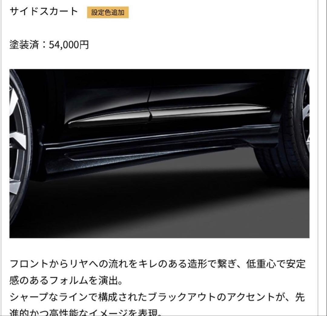 【希少】60ハリアー　漆黒サイドメッキモール