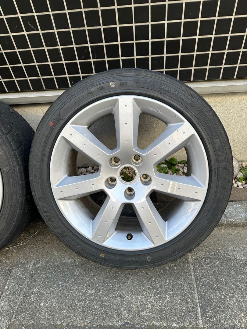 フェアレディZ　Z33　日産純正17インチアルミホイール4本ドリフト引き取り限定