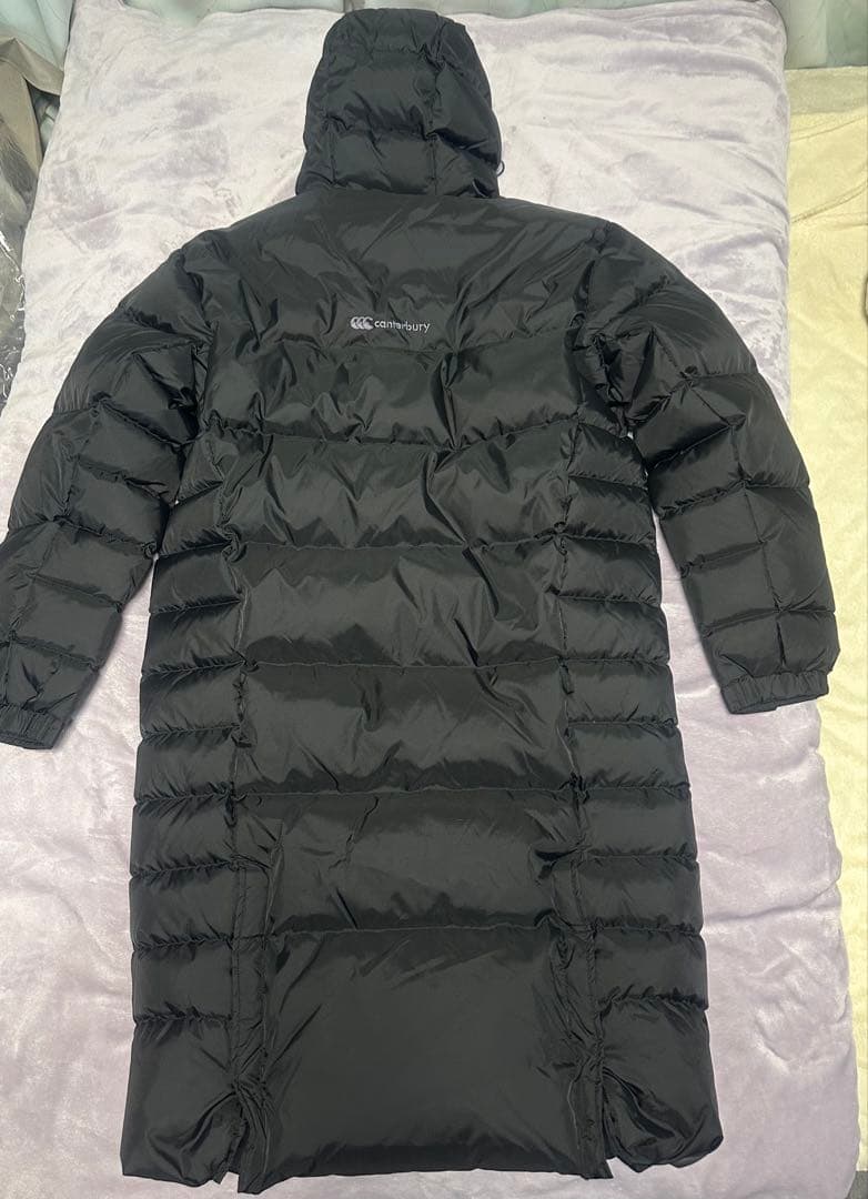 山*2様 Canterbury フード付きロングダウンジャケット ブラック
