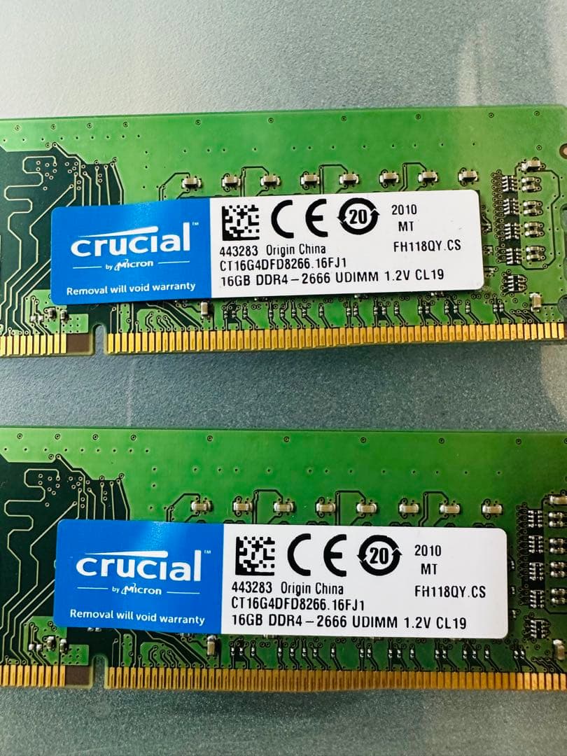 メモリー 24.Crucial DDR4 32GB DDR4 2666MHz