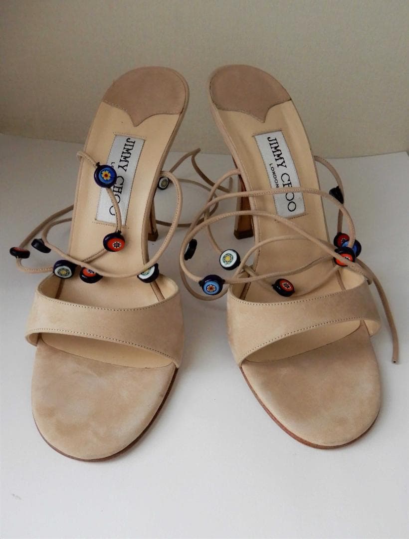 【最終お値下げ】JIMMY CHOO　ジミーチュウ　サンダル　ベージュ