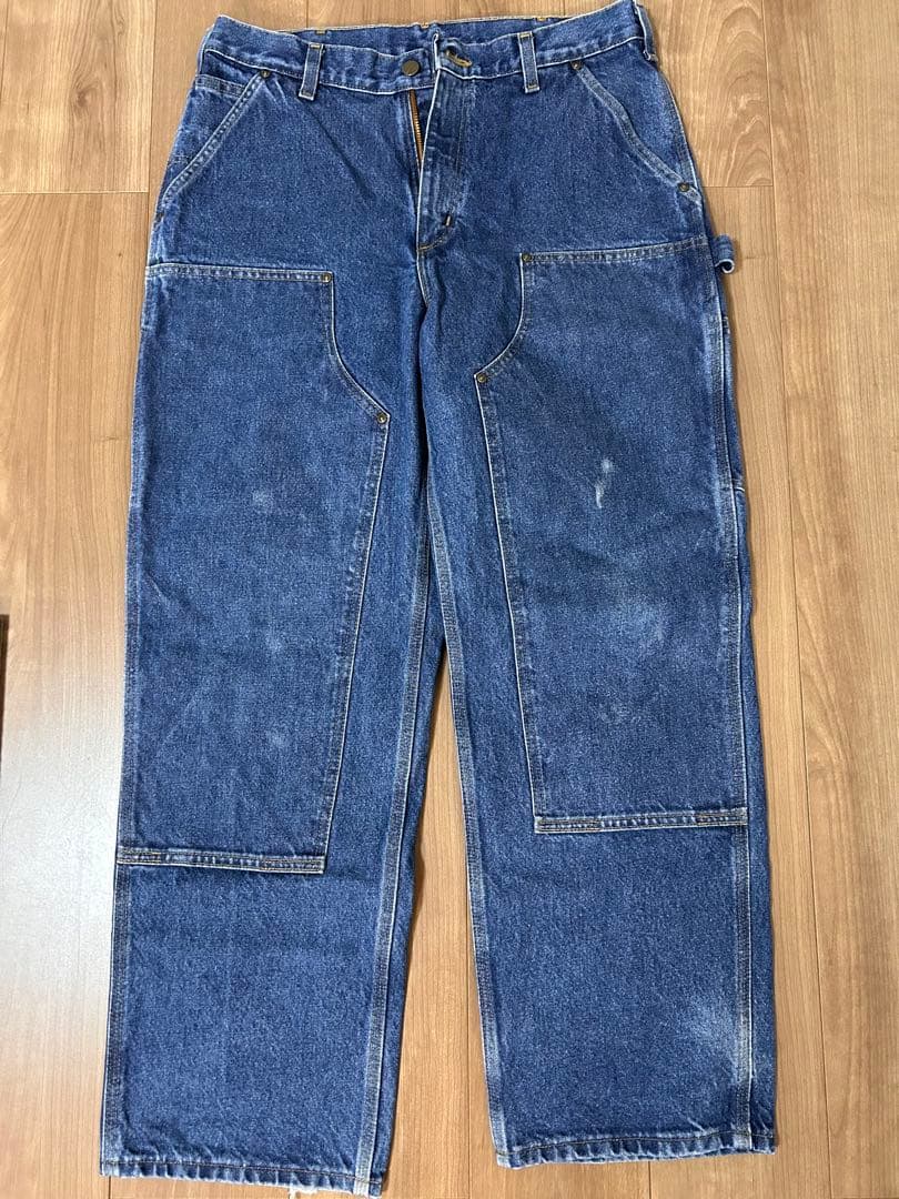 カーハート　ダブルニー　Carhartt 革パッチ