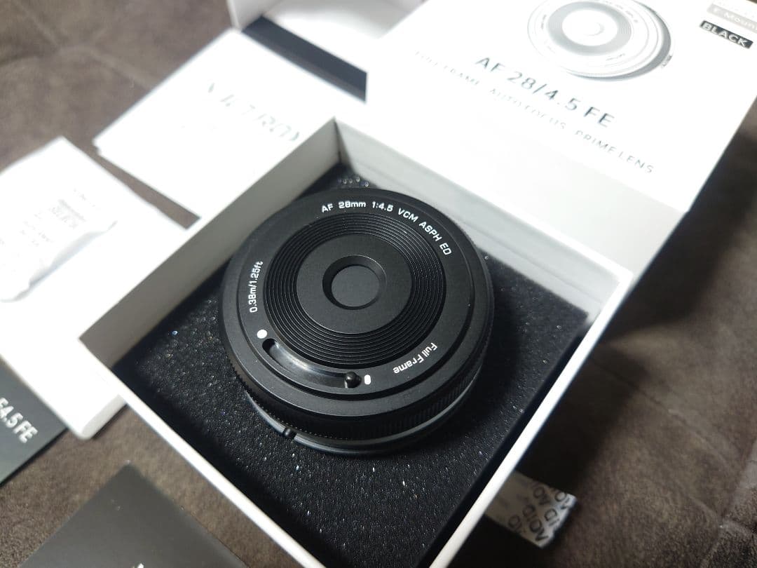 VILTROX 28mm F4.5 Eマウント【室内試撮のみ、ほぼ未使用品】