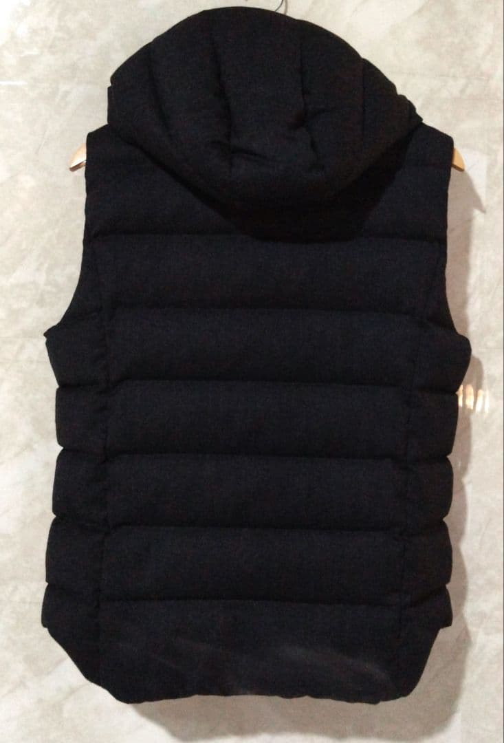 【美品】TATRAS ウール ダウン ベスト 03 チャコールグレー