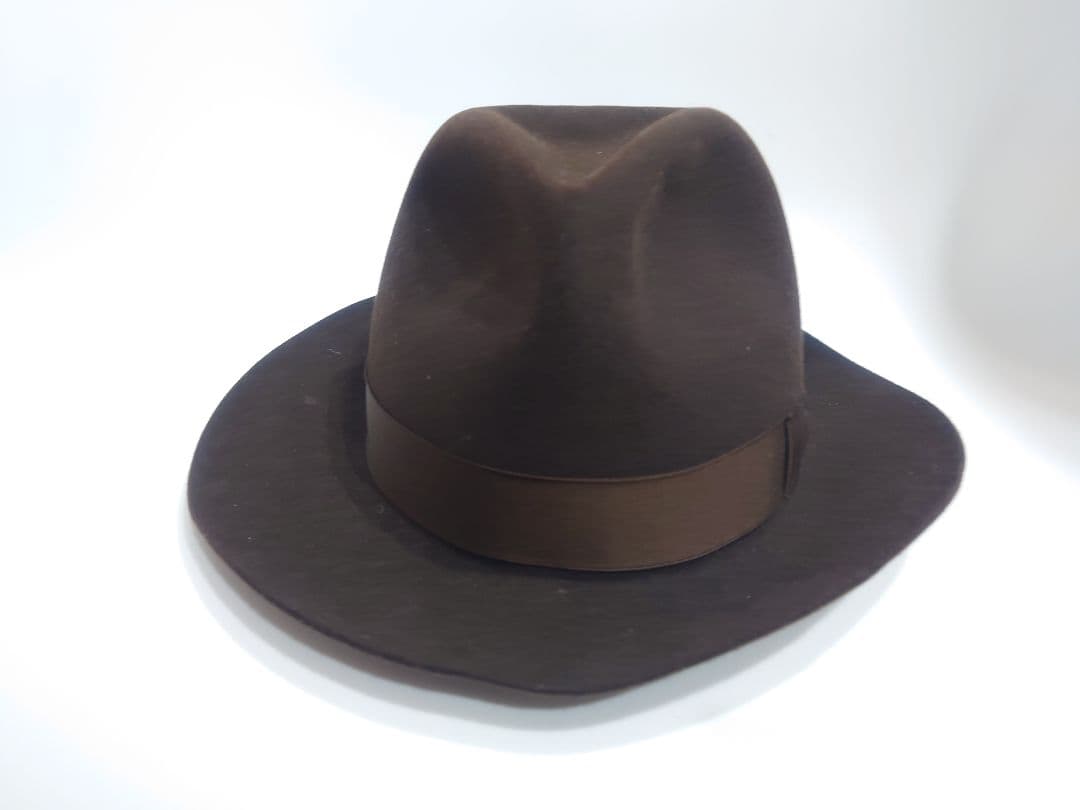 ボルサリーノ　made in ITALY　ラビットファーフェルトハット ブラウン