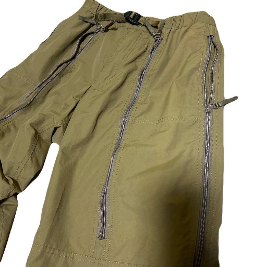 04AW issey miyake イッセイミヤケ サイドジップ　ワークパンツ