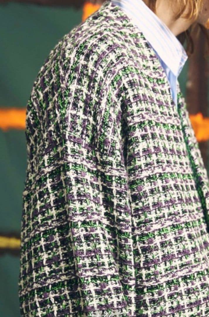 【美品】大森元貴着用 MAISON SPECIAL ツイード カーディガン