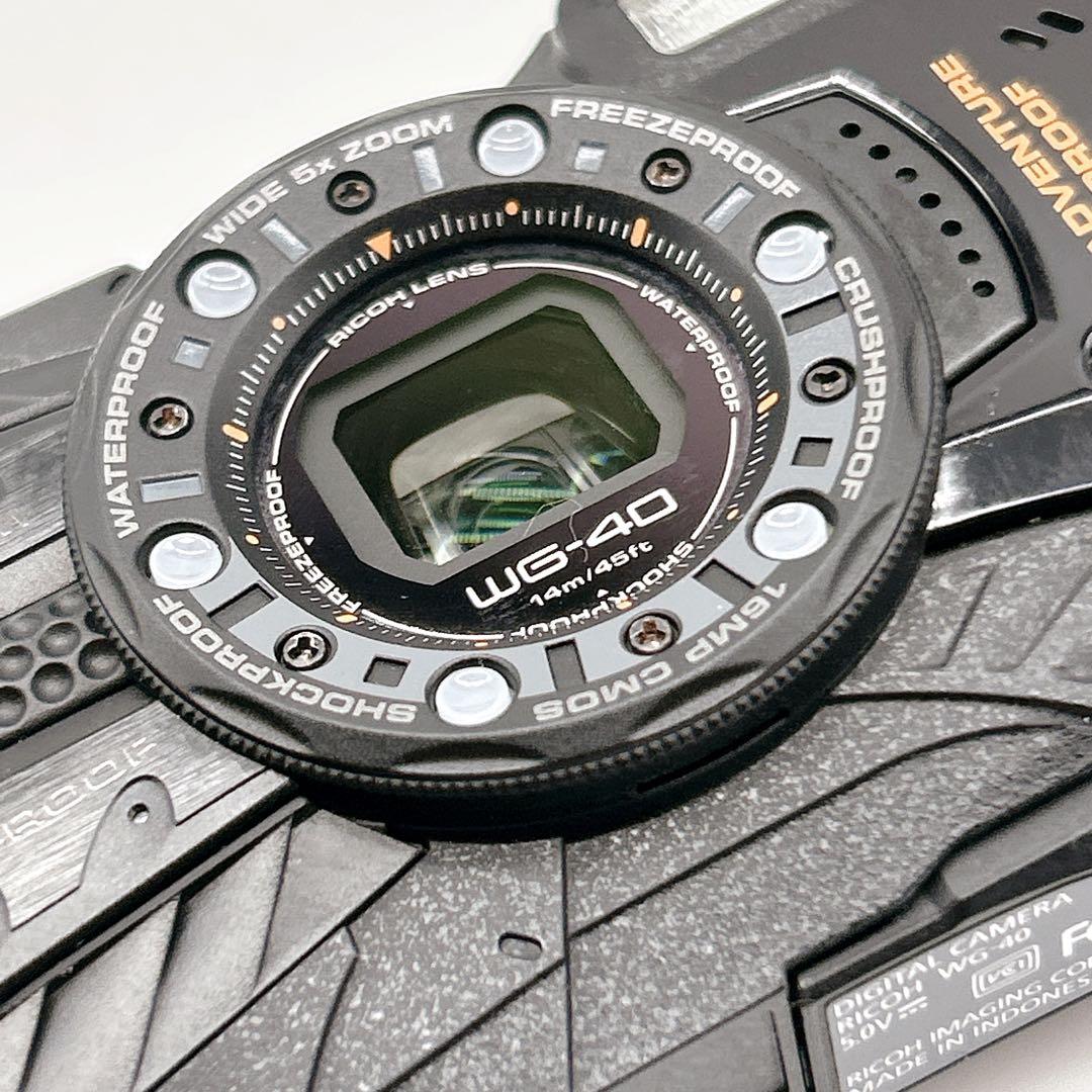 RICOH WG-40 防水デジタルカメラ ブラック