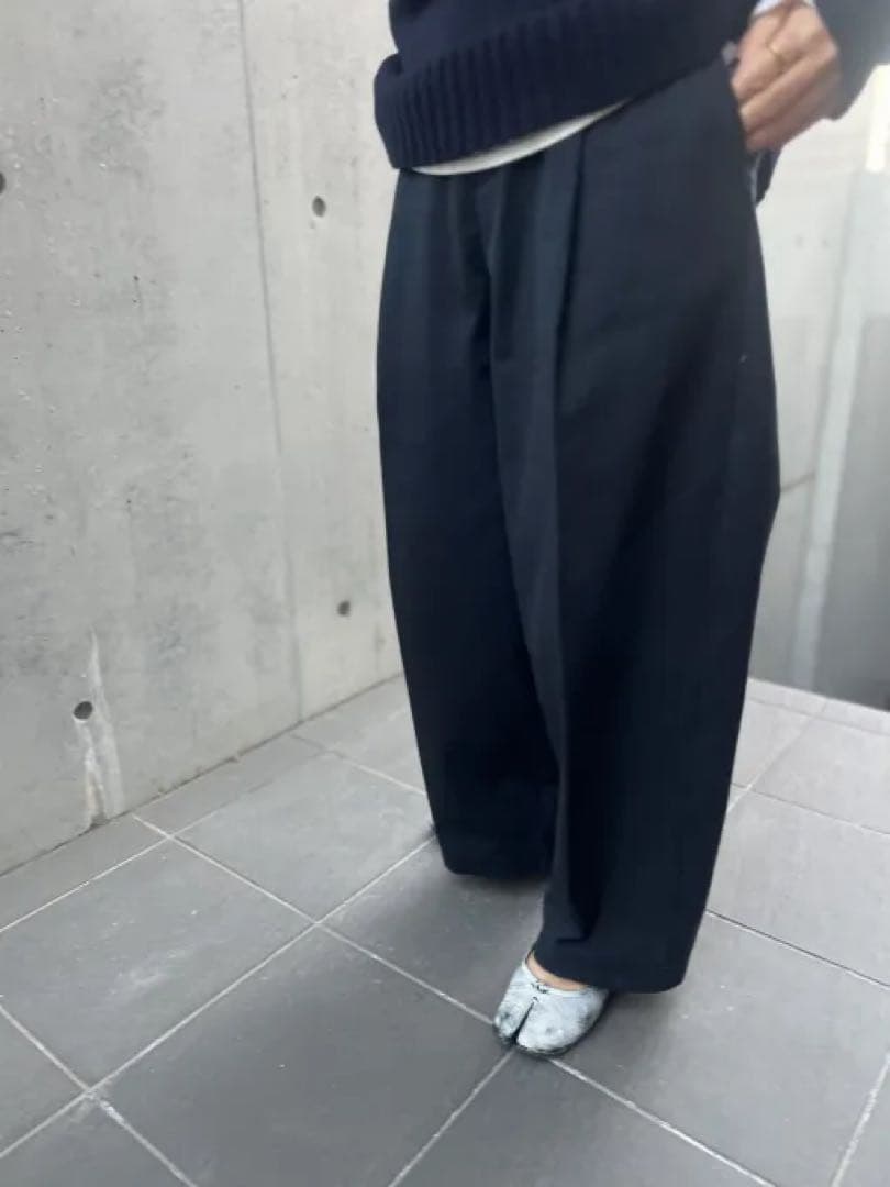 新品　JULY NINE チノパン　ネイビー　S