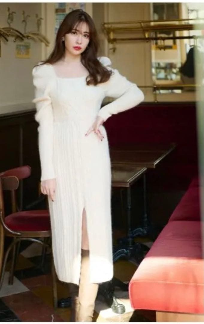 ワンピース herlipto Bambina Cable Knit Dress