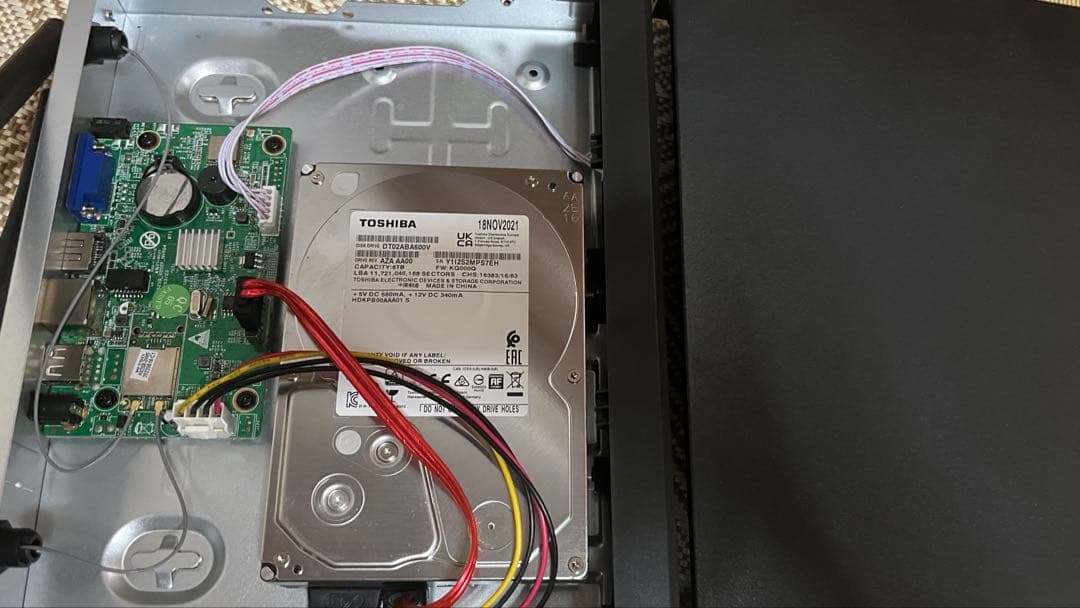 全て備わってすぐ使える監視カメラ【HDDハードディスク6TB付き！！！】