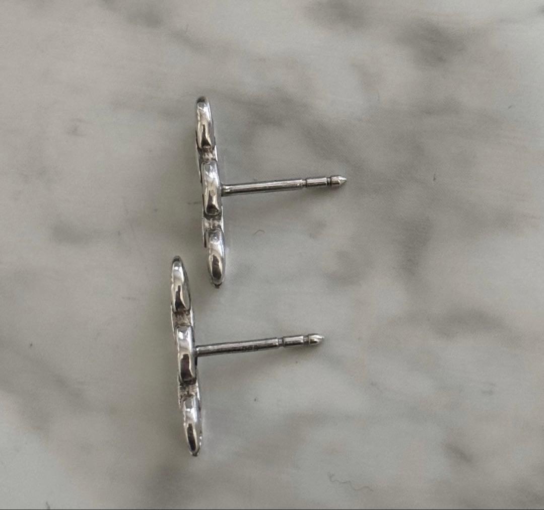 ホーセンブース ピアス シルバー 925 トグル スタッズ トライリンク